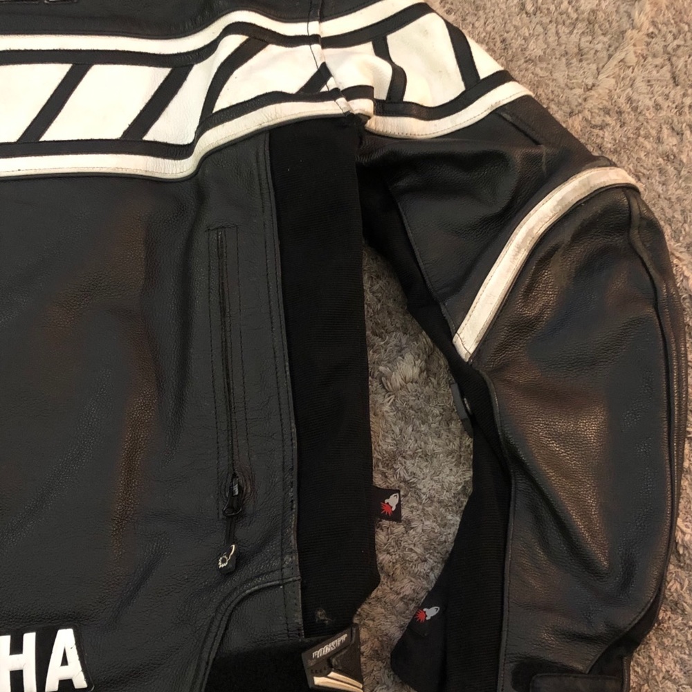 42 Joe Rocket Motorcycle Leather Jacket Black - Picture 13 of 16